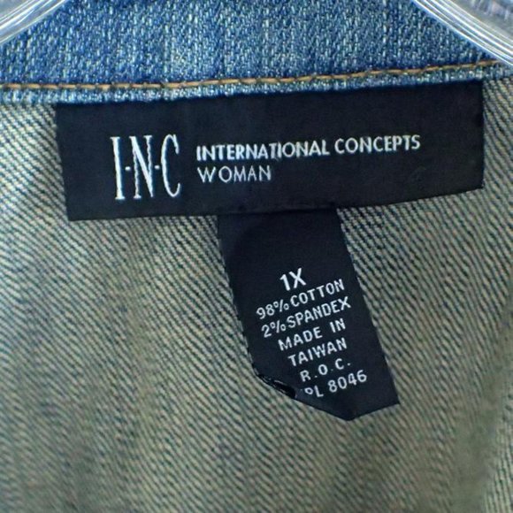 INC. International Concepts Woman's Denim Jacket - Picture 2 of 2